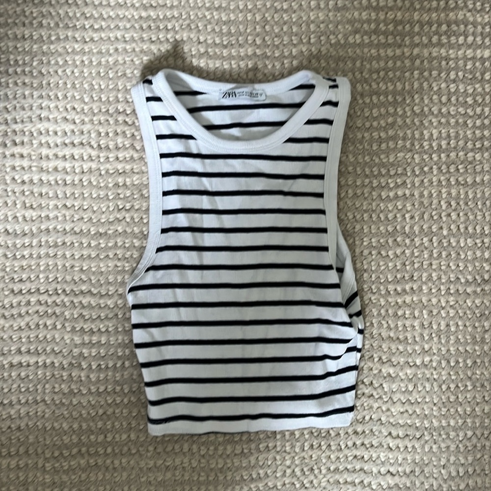 Stripped Zara tank top